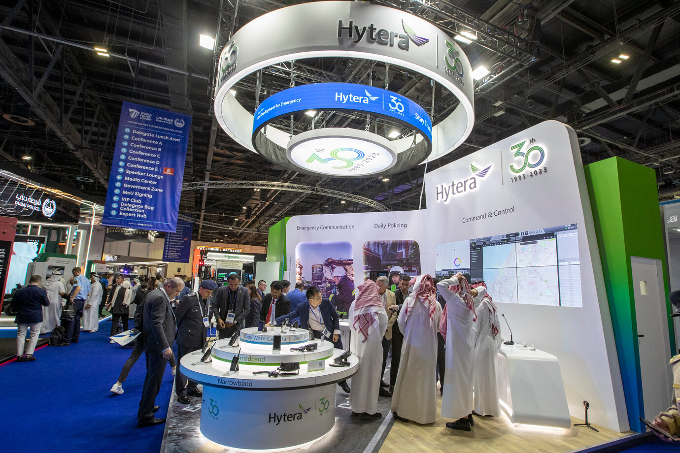 Hytera booth at the World Police Summit